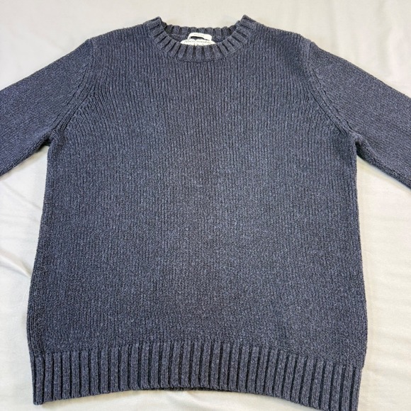 Abercrombie & Fitch Mens Muscle Fit Ribbed Crewneck Sweater Charcoal Gray Large - Picture 15 of 15